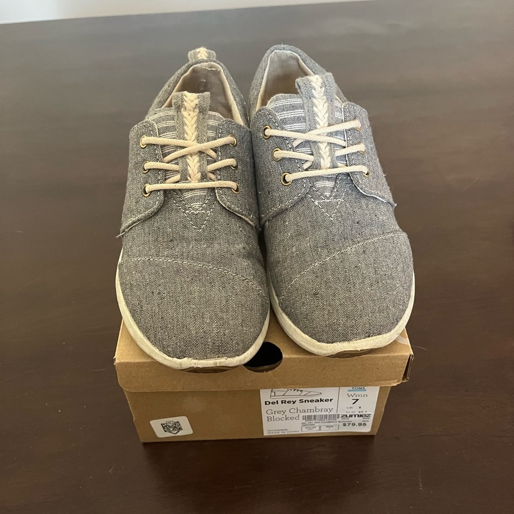 Grey TOMS Del Rey Sneaker Women’s Size 7